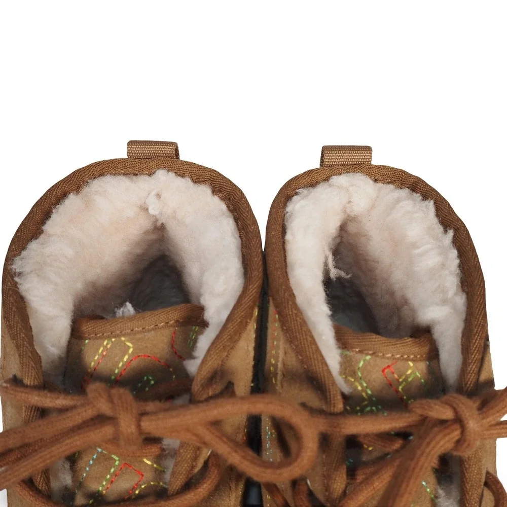 UGG Neumel II Graphic Stitch Chukka‎ Boots Youth 6 Women 7 Brown 1116170